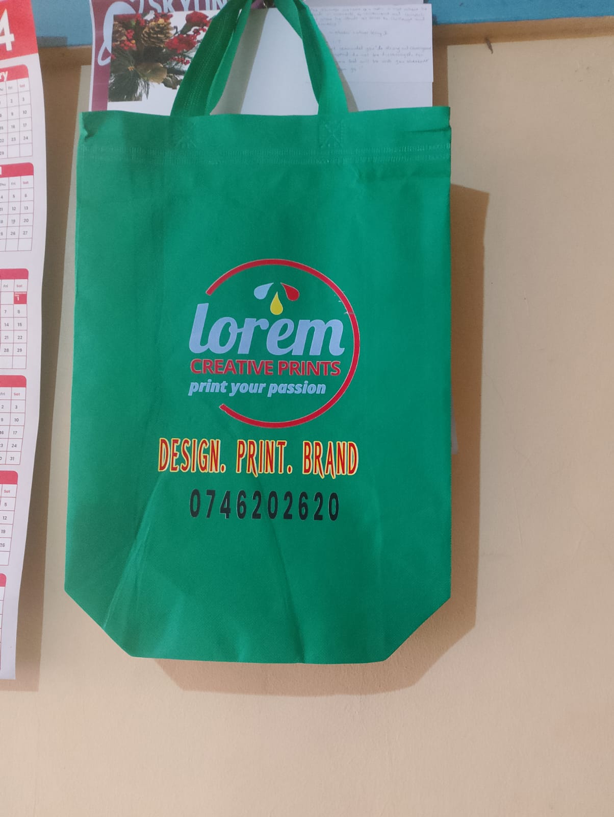 Customized carrier bags